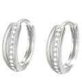 Korean Style Zircon Ear Cuff Earrings Fashion Line Hoop Design Daily Women's Jewelry view 5