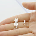 Cute Cat And Fish Stud Earrings, Creative Small Animal Daily Minimalist Fresh Fashion Ear Jewelry view 2