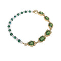Alloy Rhinestone Oval Square Teardrop Pearl Court Style Geometric Collarbone Necklace for Evening Dress view 5