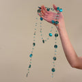Blue Green Shell Tassel Collarbone Necklace Summer Beach Bohemian Old Money Style Jewelry view 2