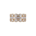 Copper Zircon Round Lace Open Ring For Women Vintage Court Style Geometric Index Finger Jewelry view 5