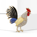 Alloy Enamel Rooster Brooch Pin For Cardigans Sweaters And Shawls view 2