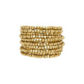 Gold Plated Copper Multi Layer Wrap Geometric Round Bangle For Women Statement Fashion Jewelry view 5