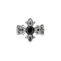 Light Luxury Copper Zircon Cross Iris Flower Clip-on Earrings for Women Geometric No Piercing Ear Cuffs view 5