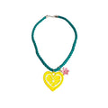 Summer Metal Enamel Flower Heart Cord Necklace Old Money Vacation Sun Geometric Collarbone Chain view 5