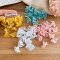 Summer Chiffon Flower Zircon Stud Earrings With Silver Posts, Sweet Resort Style Jewelry view 4