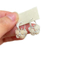 Floral Rhinestone Faux Pearl Ear Cuff Earrings For Women Light Luxury Cute Style view 5