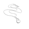 Old Money Style Alloy Oval Geometric Smooth Crystal Pendant Necklace With Korean Fashion Design view 5