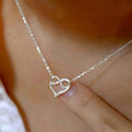 Gentle Heart Necklace For Women, Mobius Ring Infinity Symbol Pendant For Daily Styling view 2