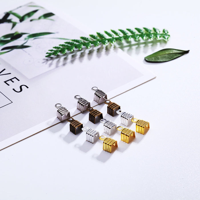 4mm Crimp End Caps for Bracelet and Necklace Cords