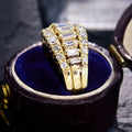 French Paris Style Glossy Geometric Ring For Women, European Fashion Spring Jewelry view 3