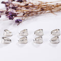 Small Folded Jewelry Pendant Bails in Four Metal Finishes view 5