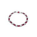Korean Style Copper Beaded Bracelet With Sparkling Zircon Square Flower Charm view 5