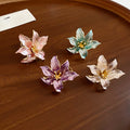 Vintage Enamel Flower Fashion Ring For Women view 2
