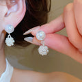 Alloy Silver Needle Sparkling Zircon Bow Stud Earrings Light Luxury Sweet Exotic Jewelry view 4