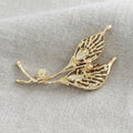 Alloy Enamel Calla Lily Brooch Pin For Fashion Apparel view 3