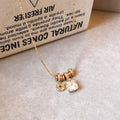 18K Gold Plated Copper Zircon Square Flower Necklace Light Luxury Geometric Collarbone Chain view 4