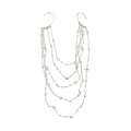 Fashion OL Style Pearl Beaded Round Pendant Tassel Drop Earrings For Women view 5