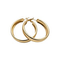 Minimalist Modern Iron Round Hoop Earrings With Silver Pins And Glossy Metal Finish view 5