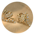 Minimalist Spiral Hollow Flower Stud Earrings For Women, Elegant Daily Wear Jewelry view 2