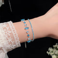 Light Luxury Oval Zircon Adjustable Bangle Geometric Fashion Jewelry For Women view 3