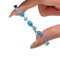 Light Luxury Oval Zircon Adjustable Bangle Geometric Fashion Jewelry For Women view 5