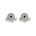 Vintage Ethnic Round Alloy Rhinestone Pearl Tassel Stud Earrings For Women Elegant New Chinese Style Earrings view 5