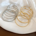 Modern Minimalist Iron Star Open Cuff Bangle For Women Fashion Versatile Statement Jewelry view 4