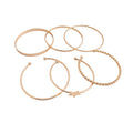 Modern Minimalist Iron Star Open Cuff Bangle For Women Fashion Versatile Statement Jewelry view 5