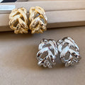 Alloy Chain C-Shaped Geometric Pendant Drop Earrings For Women, Statement Luxury Style view 2