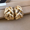 Alloy Chain C-Shaped Geometric Pendant Drop Earrings For Women, Statement Luxury Style view 4