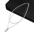 Light Luxury Copper Necklace With Zircon Geometric Square Bead Pendant And Pearl Choker Style view 5