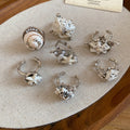 Bohemian Metal Shell Open Ring With Beach Vacation Design For Women view 3