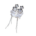 Light Luxury Faux Pearl Flower Tassel Stud Earrings With Silver Pins For Elegant Evening Wear view 5