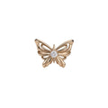 Zircon Butterfly Hollow Open Ring With Minimalist Elegant Design For Women view 5