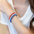 Iron Spring Chain Jewelry Set Minimalist Geometric Round Bracelet Trio Light Luxury Modern Style view 3