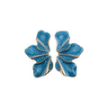 Vintage Alloy Enamel Flower Stud Earrings With Silver Pins, Minimalist European Fashion Jewelry view 5