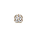 18K Gold Plated Copper Zircon Flower Clip-on Earrings For Women Light Luxury No Piercing Ear Cuffs view 5