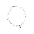 Old Money Style Double Layer Faux Pearl Beaded Rhinestone Geometric Clavicle Necklace view 5