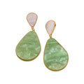 Vintage Teardrop Acetate Resin Stud Earrings With Silver Pins, Minimalist Artistic Style view 5