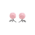 Sparkling Zircon Flower Necklace And Stud Earrings Jewelry Set For Women Sweet Princess Light Luxury Style view 5