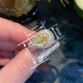 Open Water Drop Wax Setting Ring For Women Faux Citrine Moissanite European Finger Jewelry view 4