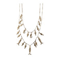 Vintage Alloy Goldfish Double Layer Necklace, Old Money Style Metal Collarbone Choker view 5