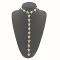 Rhinestone Star Alloy Necklace For Women, Old Money Style Statement Clavicle Choker view 2
