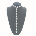 Rhinestone Star Alloy Necklace For Women, Old Money Style Statement Clavicle Choker view 4
