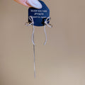 Zircon Bow Tassel Asymmetric Drop Earrings With Silver Pin Minimalist Chic Design view 4