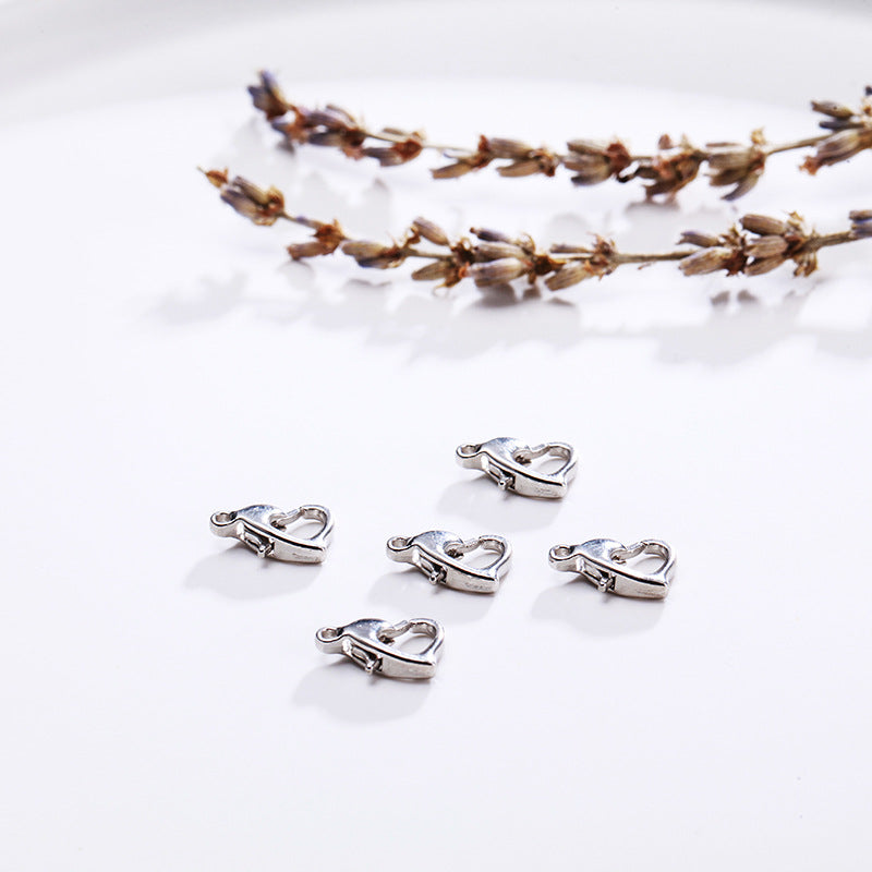 Heart Lobster Clasp Jewelry Finding 12x8mm
