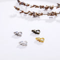 Heart Shaped Lobster Clasps in Three Metal Finishes view 1