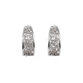 Light Luxury Copper Zircon Pearl C Shape Floral Stud Drop Earrings French Vintage Style view 5