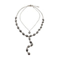 2026 Vintage Alloy Rose Flower Y Necklace For Women, Old Money Light Luxury Collarbone Jewelry view 5
